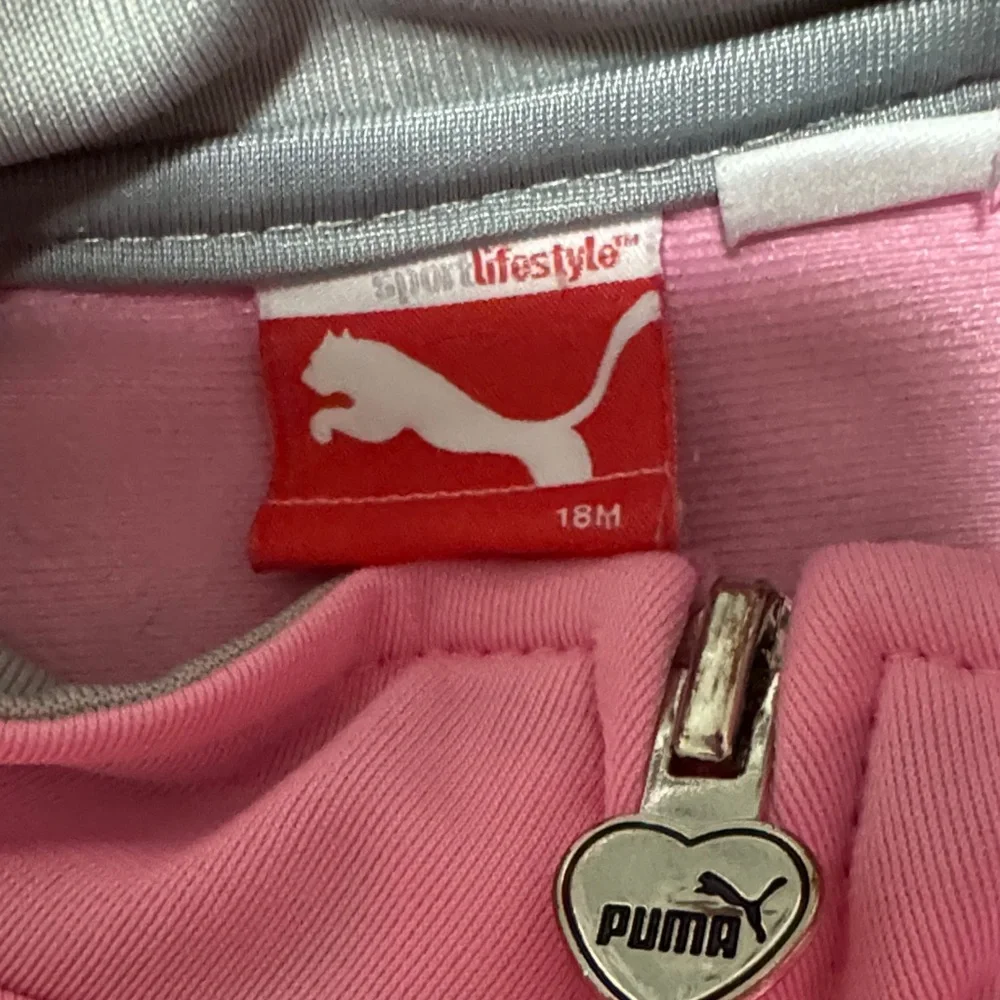 Puma Pink Girls' Ruffle Hem Track Jacket and Pants - Picture 3 of 6